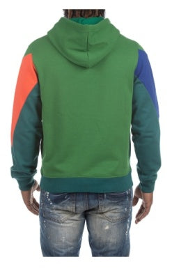 MEN GREEN/ BLUE AKOO ZIG ZAG HOODIE