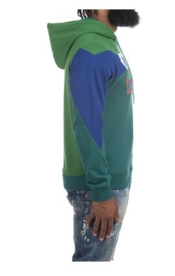 MEN GREEN/ BLUE AKOO ZIG ZAG HOODIE