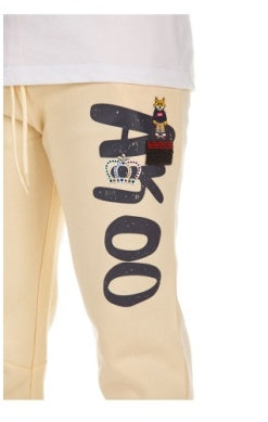 MEN ANGORA AKOO DECORATED SWEATS