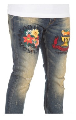 MEN AKOO LOVERS DREAM TAVERN JEANS (skulk fit)