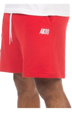 MEN AKOO RED SNOBBY SCRAPBOOK SHORT