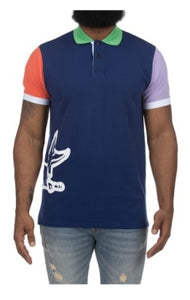 MEN AKOO BLUE DEPTHS PRISMA SS POLO SHIRT