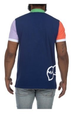 MEN AKOO BLUE DEPTHS PRISMA SS POLO SHIRT