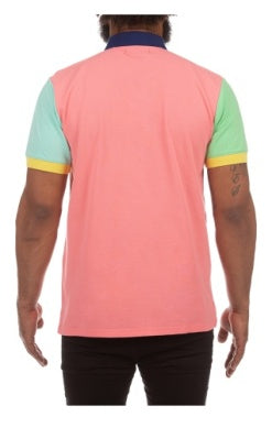 MEN AKOO STRAWBERRY PINK PICASSO SS POLO SHIRT