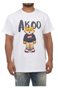 MEN AKOO WHITE BANNER SLICK SS KNIT SS KNIT TEE