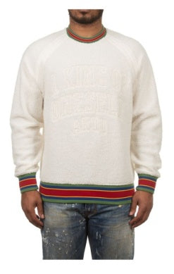 MEN ACKOO WHISPER WHITE RAISED CREW