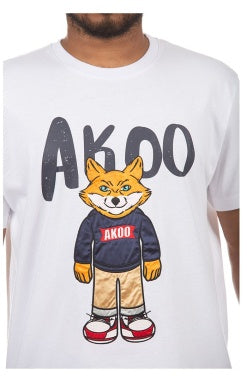 MEN AKOO WHITE BANNER SLICK SS KNIT SS KNIT TEE