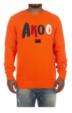 MEN AKOO RED ORANGE ORANTE SWEATER