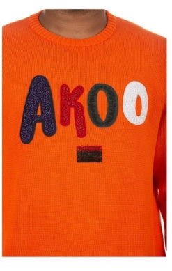 MEN AKOO RED ORANGE ORANTE SWEATER