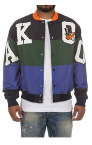 MEN NAVY/GREEN ACAEDMY JACKET