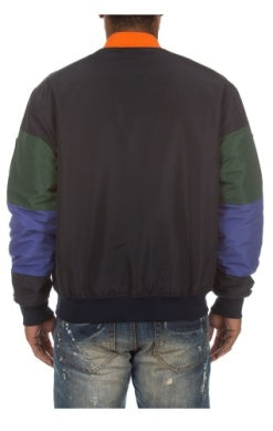 MEN NAVY/GREEN ACAEDMY JACKET