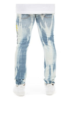 MEN AKOO BLUE PROSPECT JEAN (SKULK FIT)