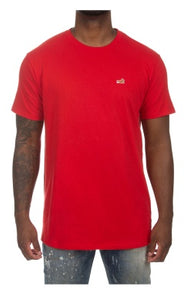 MEN AKOO RED SNOBBY SS KNIT TEE