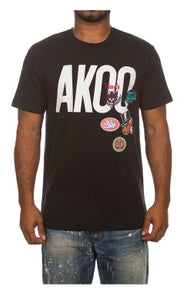 MEN AKOO BLACK BRAZEN SS KNIT TEE