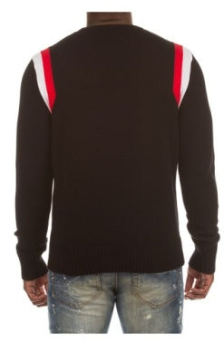 MEN BLACK/ RED AKOO SLICKEST SWEATER