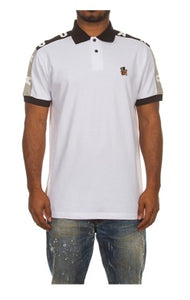 MEN AKOO BLK/WHT GREENWOOD SS POLO