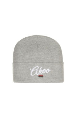 MEN GRAY AKOO SCRPIT BEANIE