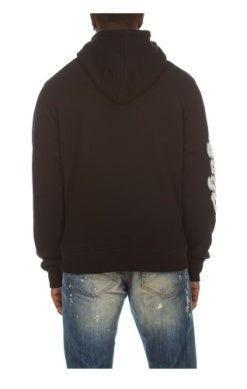 MEN AKOO BLACK/ ANGORA ORNATE SLICK HOODIE