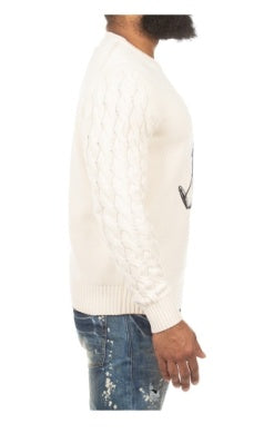 MEN WHITE AKOO SINATRA SWEATER