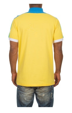 MEN AKOO YELLOW GREENWOOD SS POLO